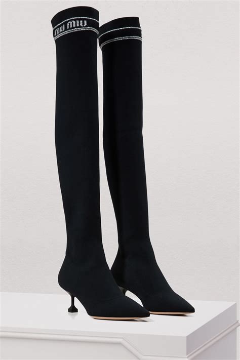 miu miu socks boots